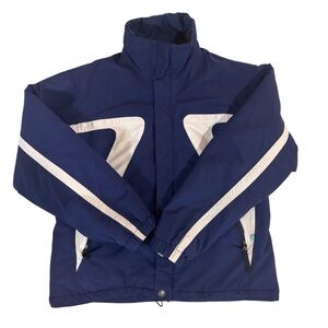 Burton Toast Women’s Snowboarding Jacket Navy & White Size Small